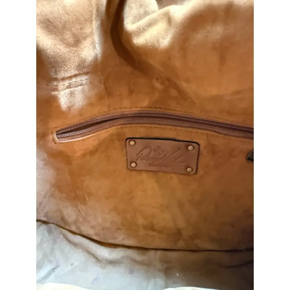 Patricia Nash Vichy Patina Prairie Rose leather Antique Rose Crossbody - Picture 5 of 12